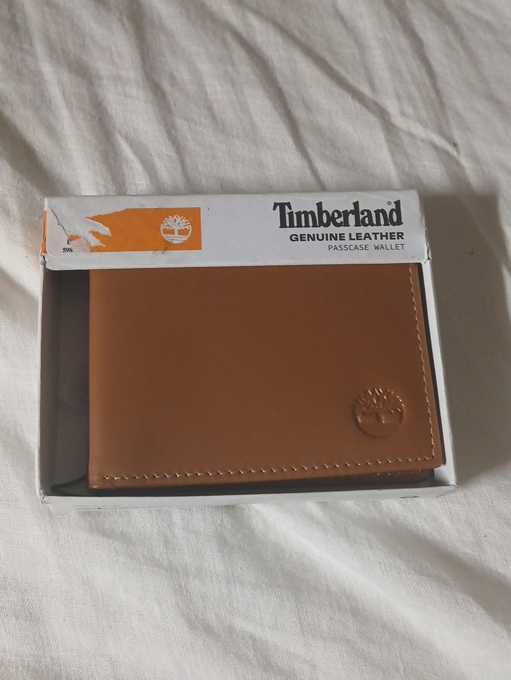 Timberland Men's Brown Leather Passcase Wallet